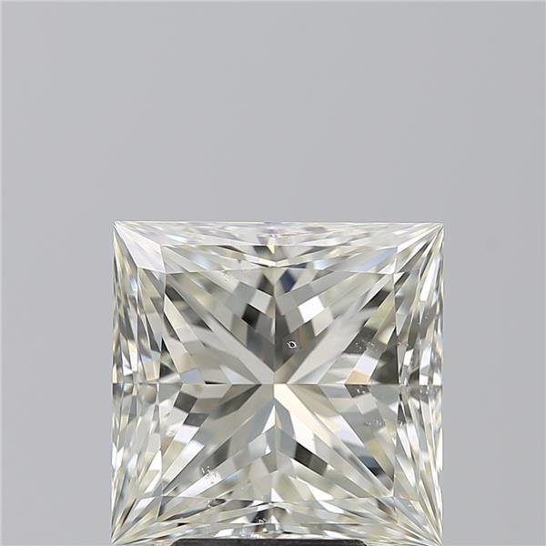 5.01ct K SI1 Rare Carat Ideal Cut Princess Diamond