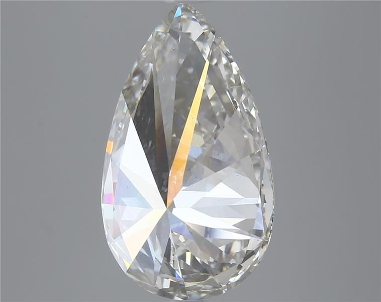 5.09ct H VS2 Rare Carat Ideal Cut Pear Lab Grown Diamond