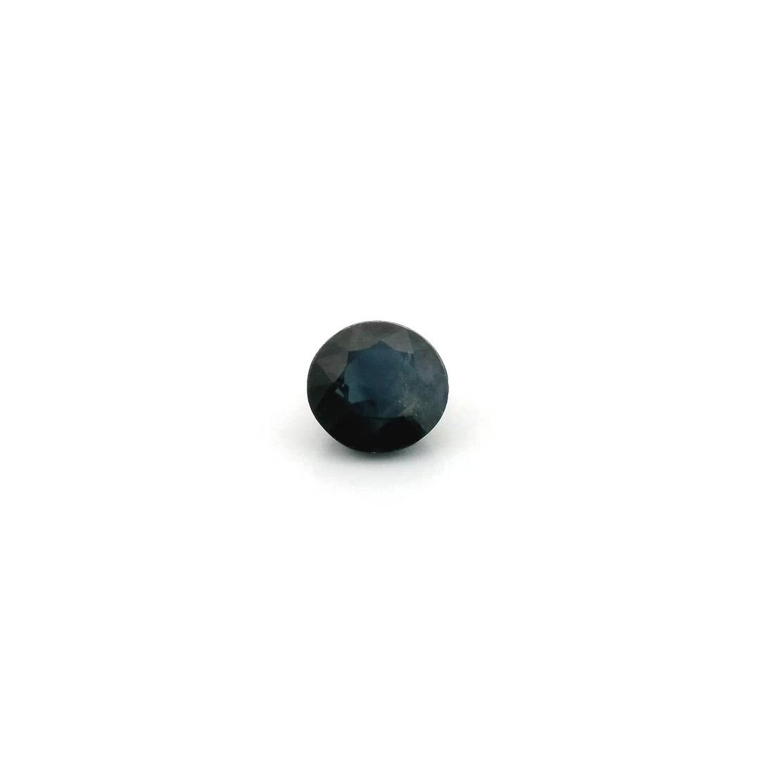 0.56 Carat Deep Blue Round Sapphire