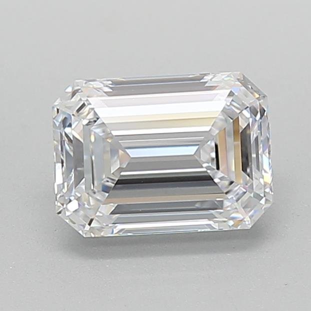 1.05ct D VVS2 Rare Carat Ideal Cut Emerald Lab Grown Diamond