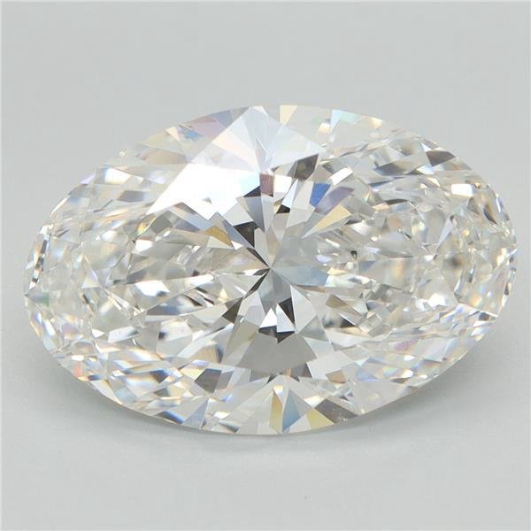 5.08ct E VVS2 Rare Carat Ideal Cut Oval Lab Grown Diamond