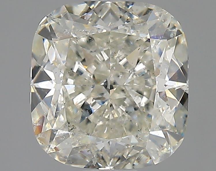 2.52ct J SI2 Rare Carat Ideal Cut Cushion Diamond