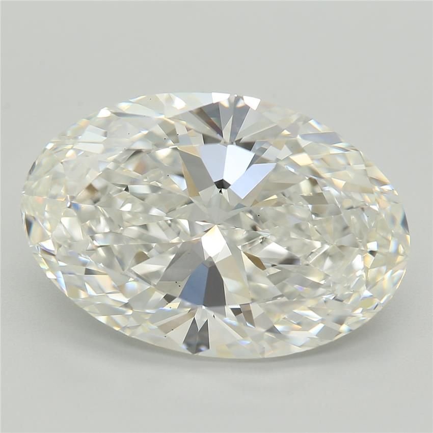 6.16ct F VS2 Rare Carat Ideal Cut Oval Lab Grown Diamond