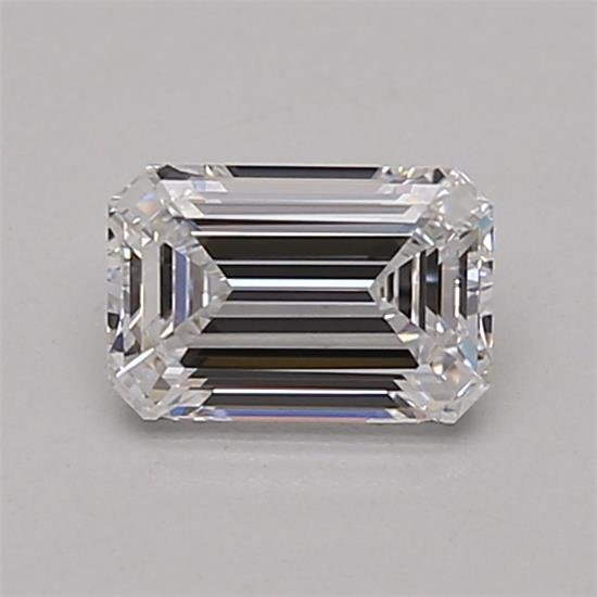 0.58ct D VVS1 Excellent Cut Emerald Lab Grown Diamond