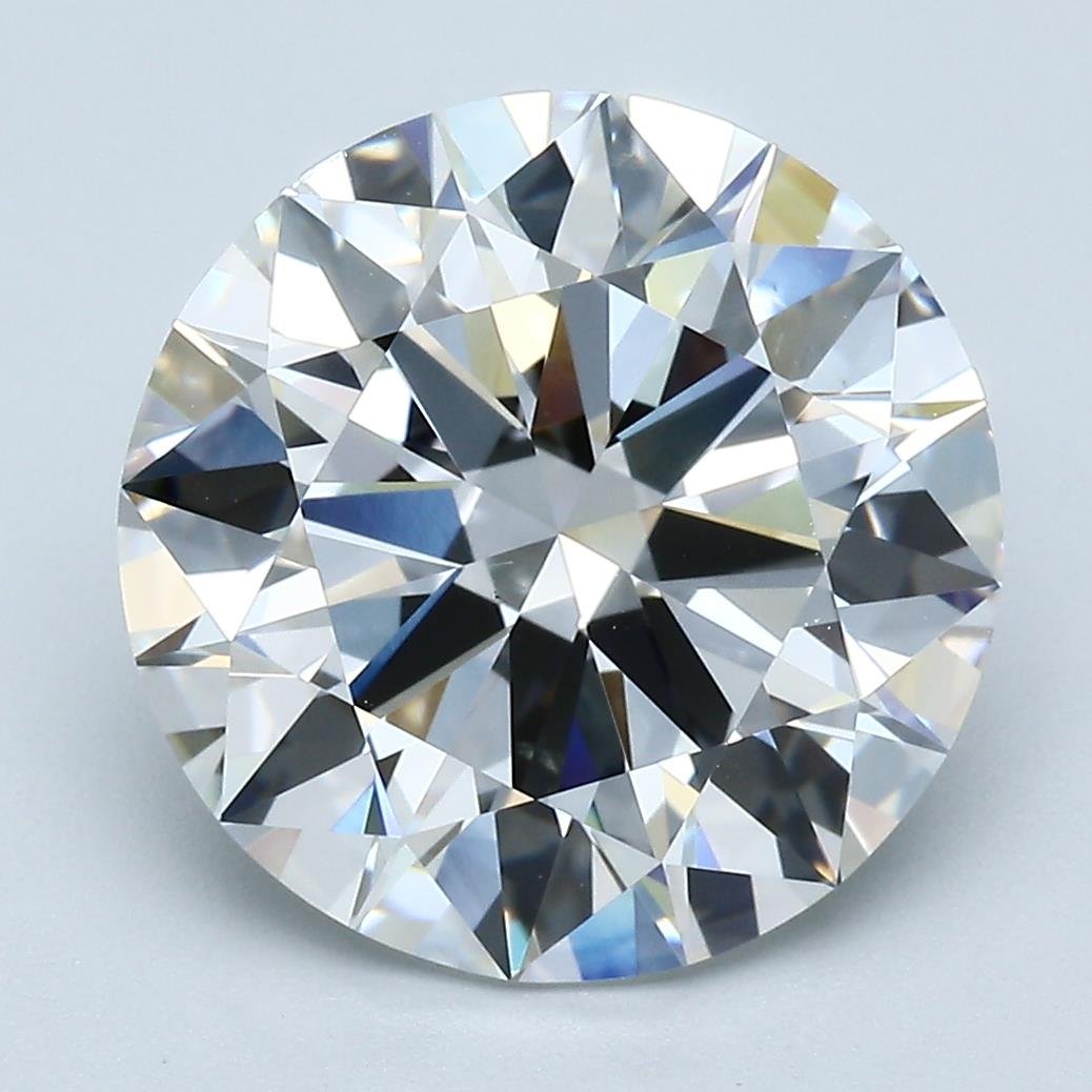5.78ct F VS2 Rare Carat Ideal Cut Round Diamond