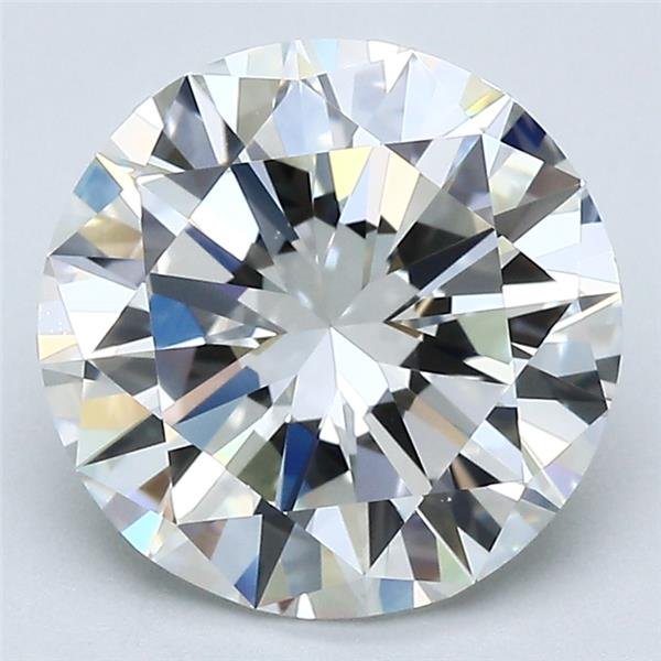 3.04ct J IF Very Good Cut Round Diamond