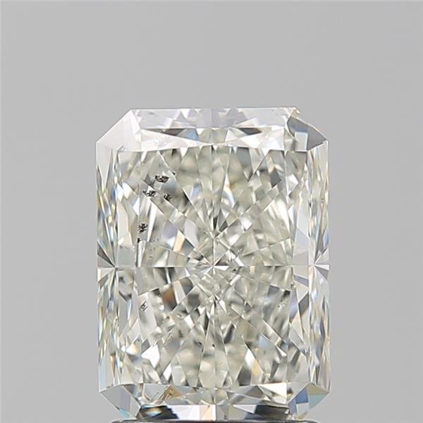 2.22ct K SI2 Rare Carat Ideal Cut Radiant Diamond