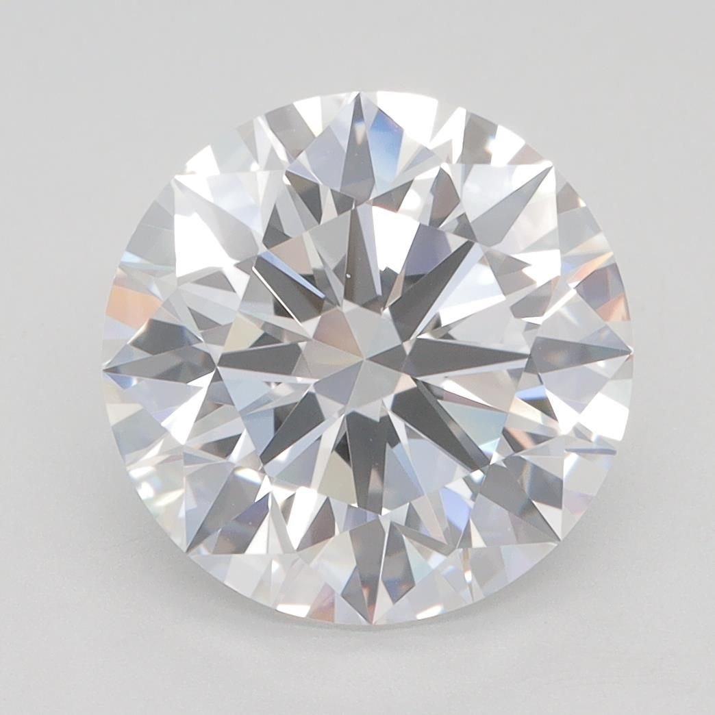 4.07ct F IF Rare Carat Ideal Cut Round Lab Grown Diamond