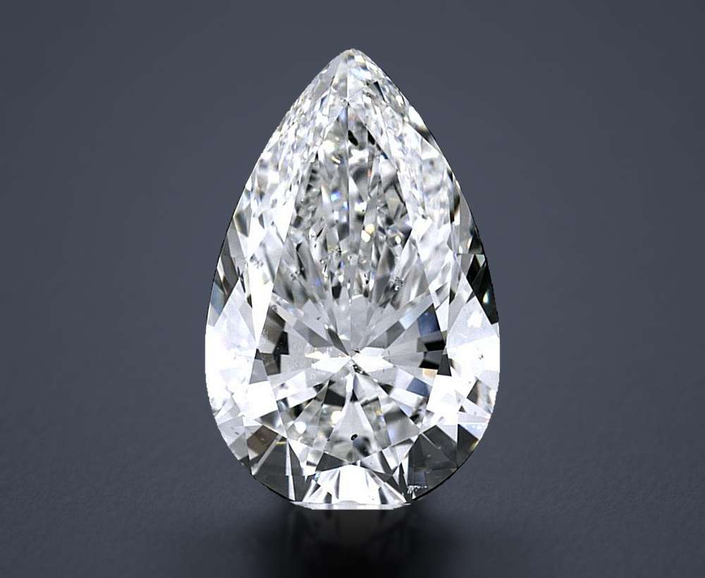 3.42 Carat Pear Natural Diamond