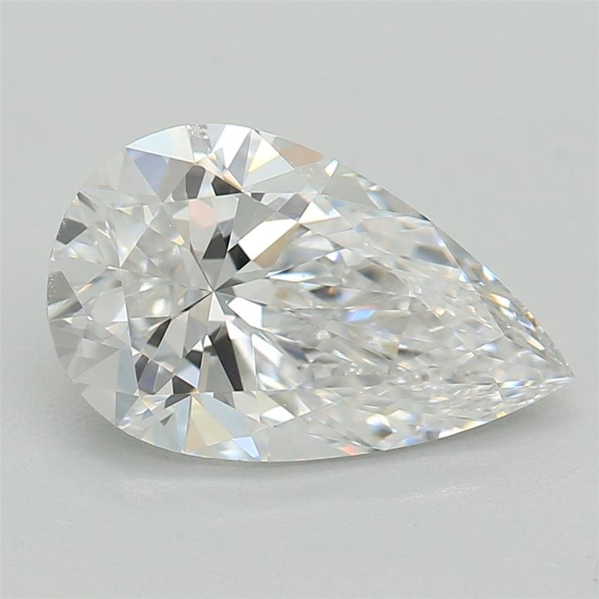 1.08ct D VVS2 Rare Carat Ideal Cut Pear Lab Grown Diamond