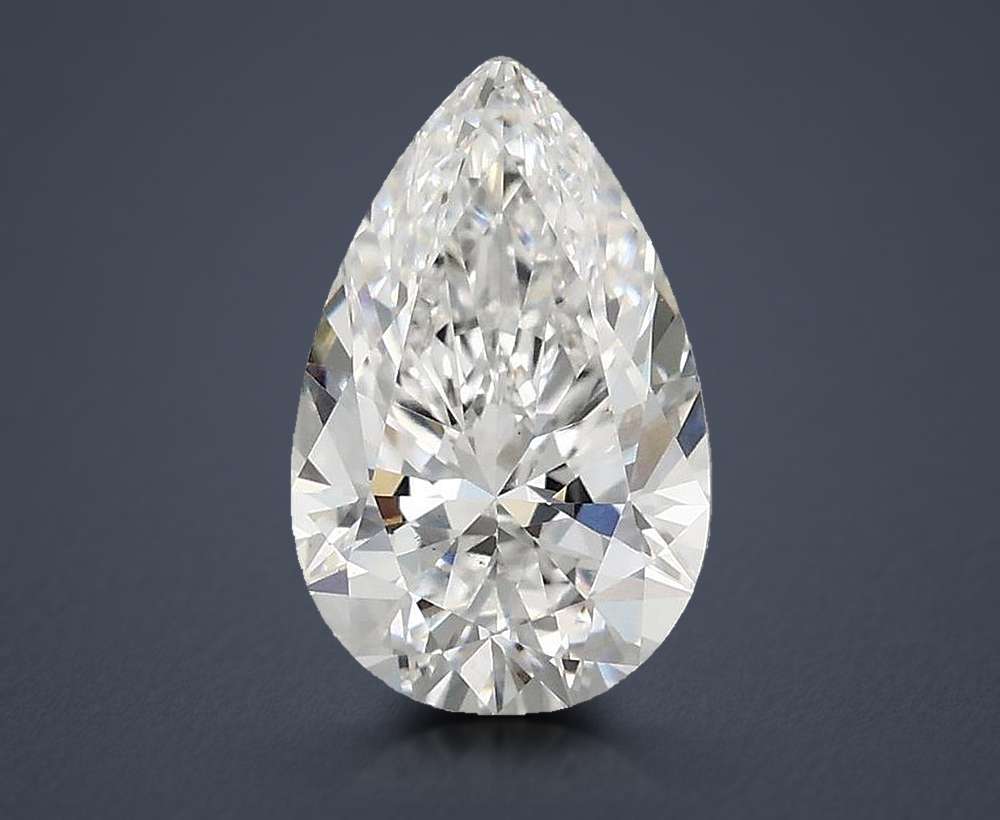 1.58 Carat Pear Lab Diamond