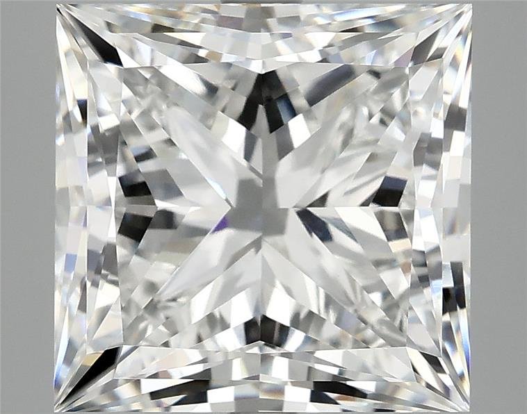 7.78ct F VVS2 Rare Carat Ideal Cut Princess Lab Grown Diamond