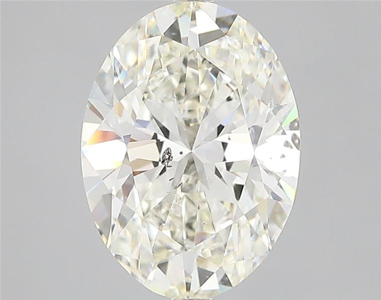 3.03ct J SI2 Rare Carat Ideal Cut Oval Diamond