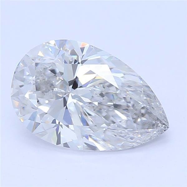 0.71ct E SI1 Rare Carat Ideal Cut Pear Lab Grown Diamond