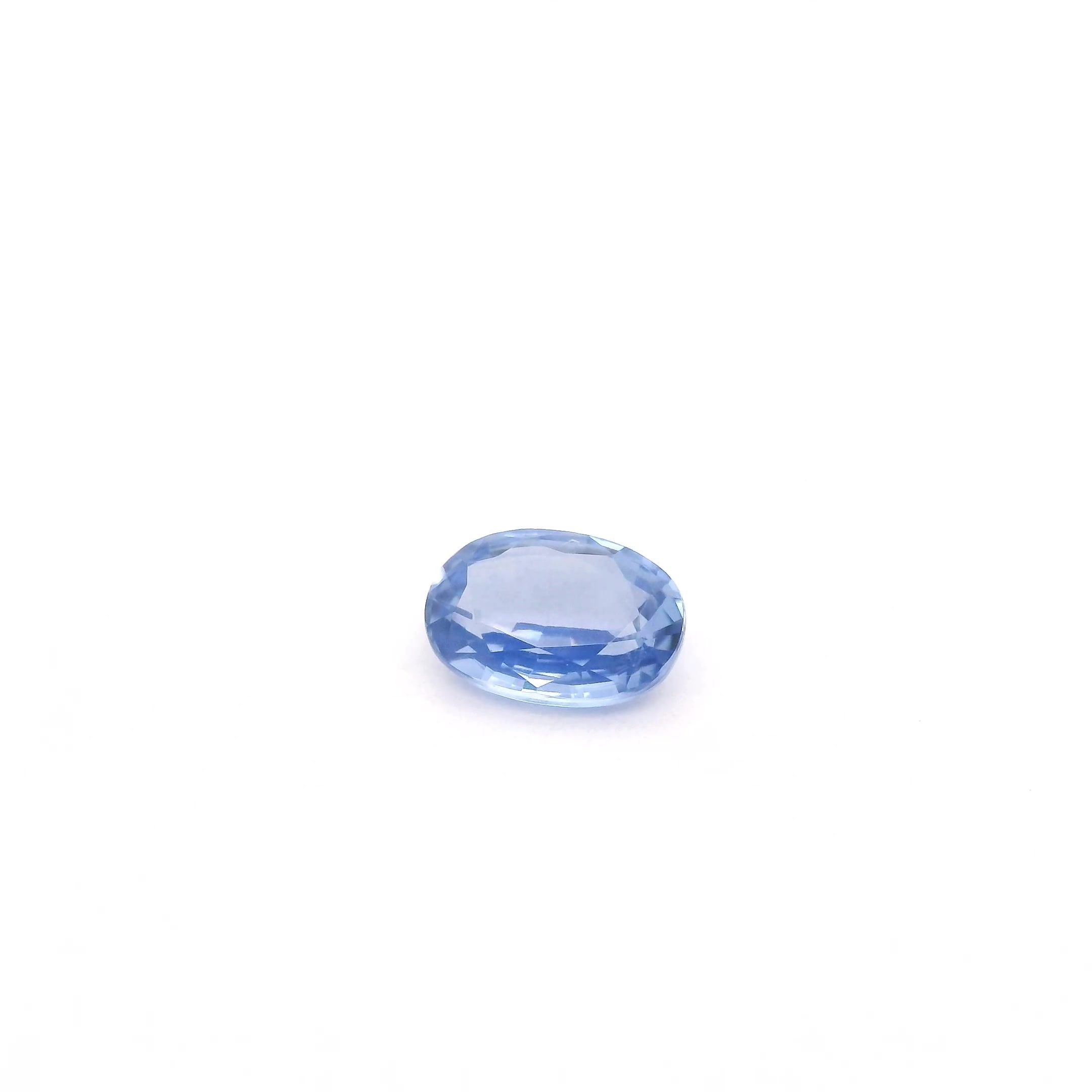 0.69 Carat Blue Oval Sapphire
