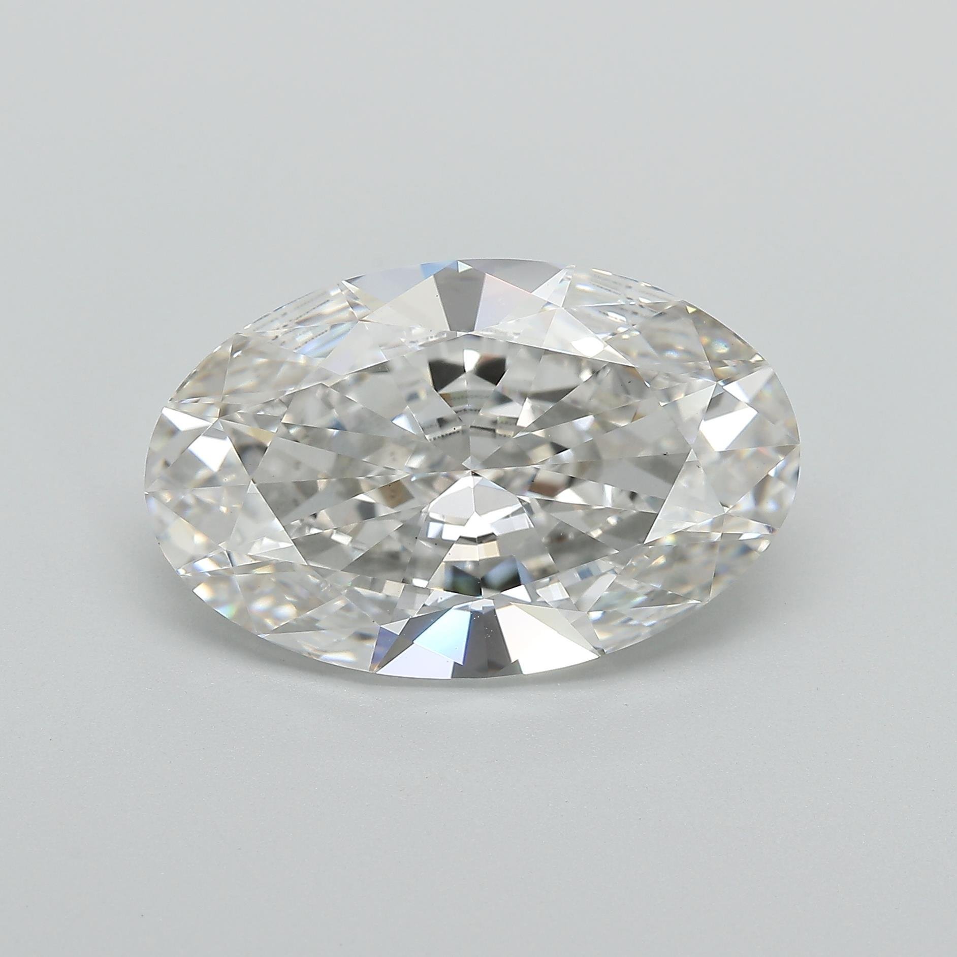 8.03ct F VS2 Very Good Cut Oval Lab Grown Diamond