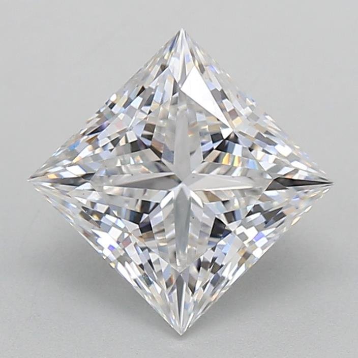 2.07ct E VS1 Rare Carat Ideal Cut Princess Lab Grown Diamond