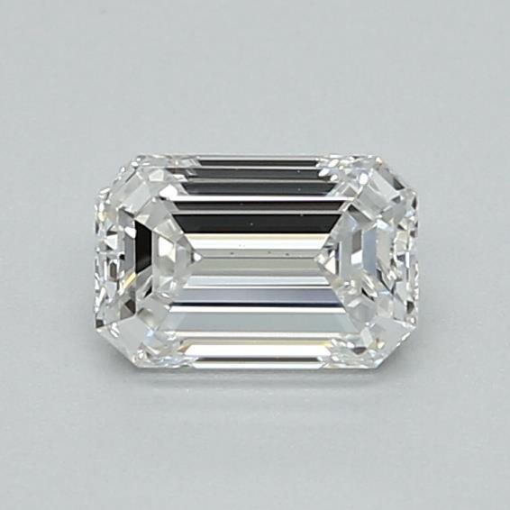 0.59ct E VVS2 Rare Carat Ideal Cut Emerald Lab Grown Diamond