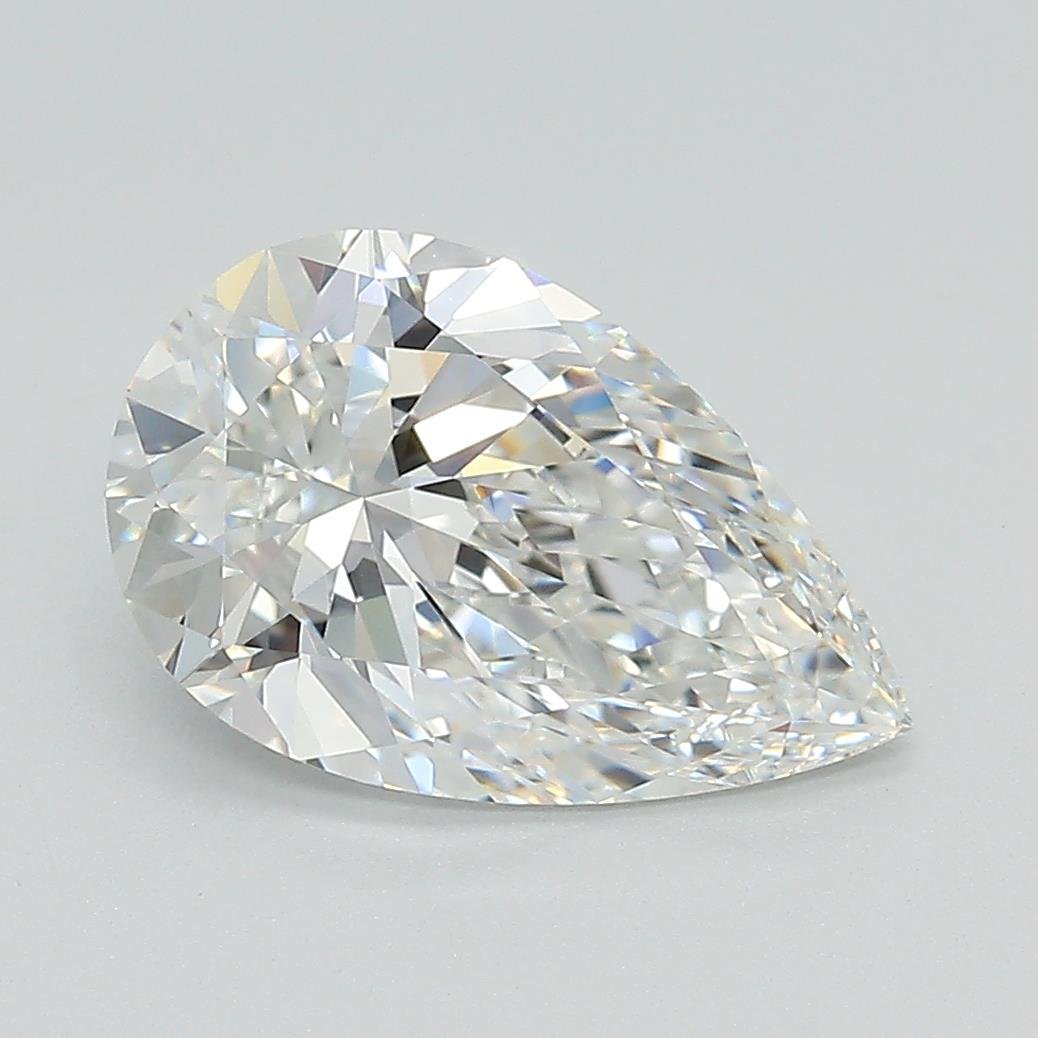 2.59ct E VVS2 Rare Carat Ideal Cut Pear Lab Grown Diamond