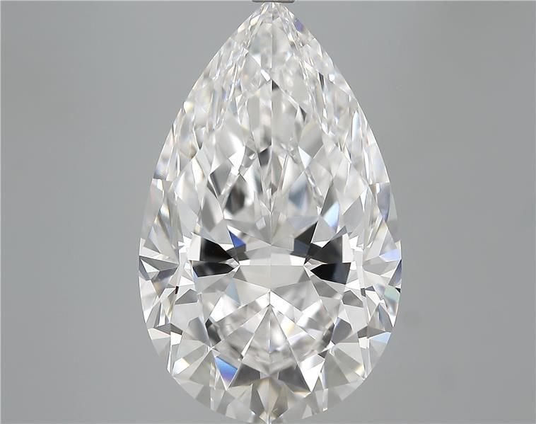 10.10ct F IF Rare Carat Ideal Cut Pear Diamond