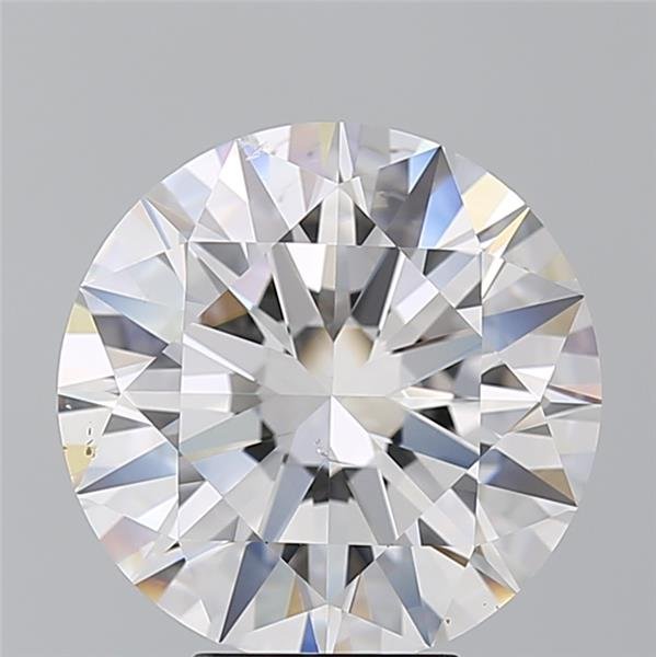 5.01ct D SI1 Rare Carat Ideal Cut Round Diamond