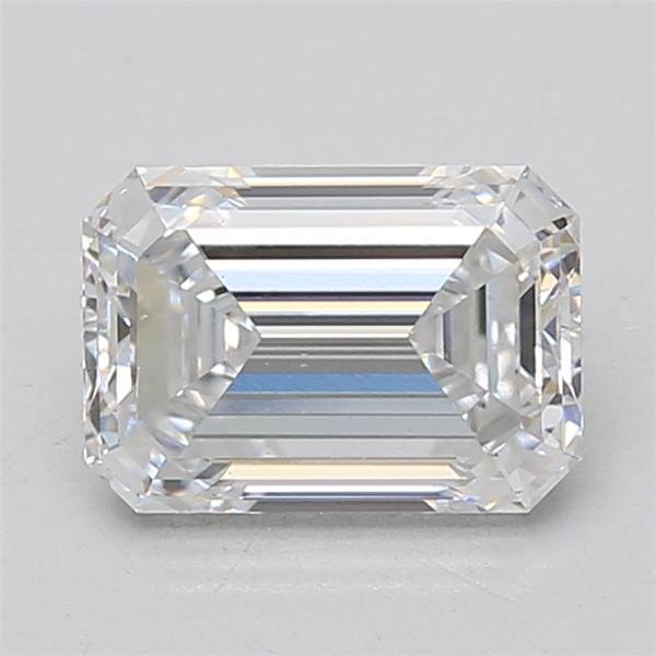 2.09ct D VS1 Rare Carat Ideal Cut Emerald Lab Grown Diamond