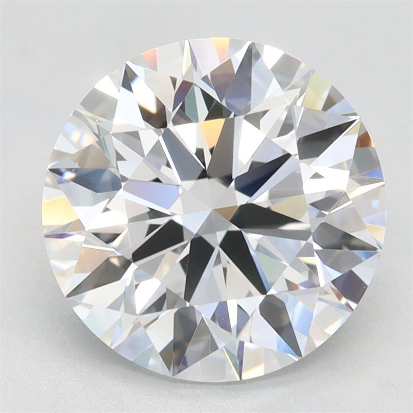 2.64ct D VVS1 Rare Carat Ideal Cut Round Lab Grown Diamond