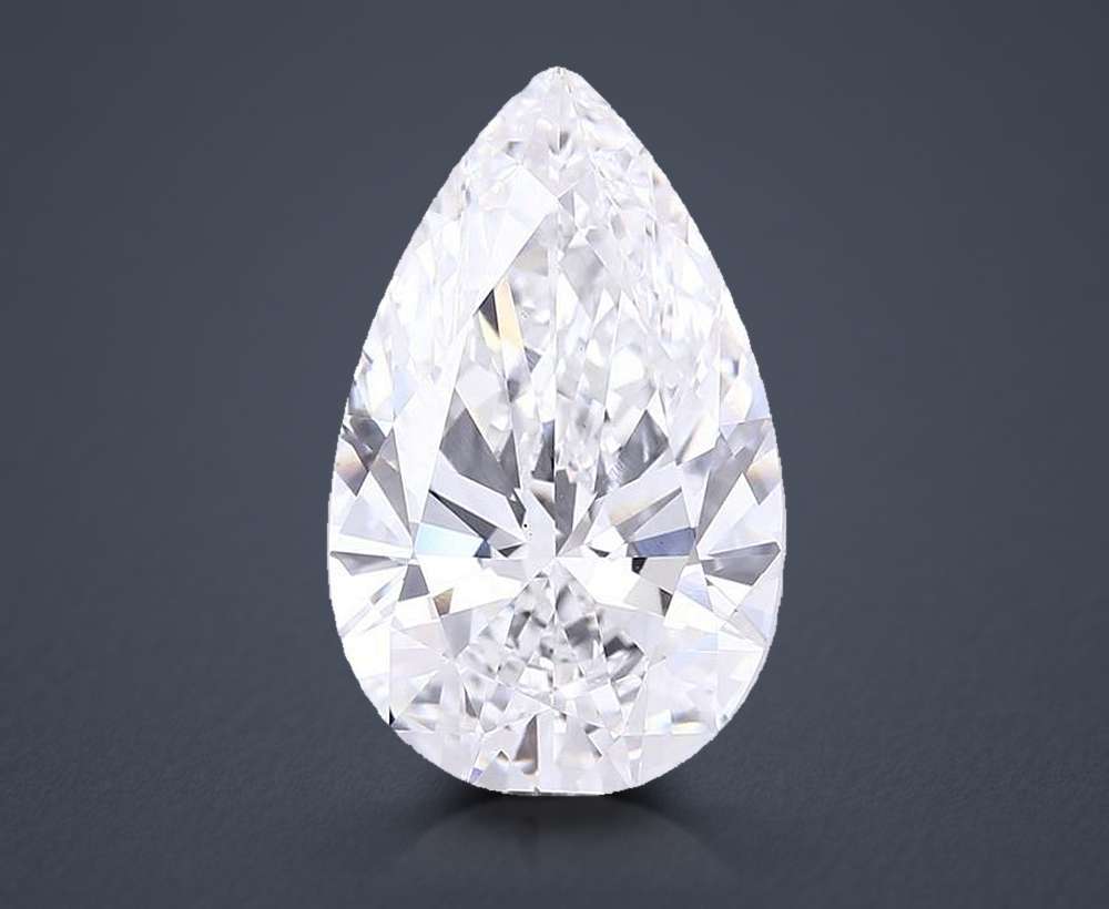 8.04 Carat Pear Lab Diamond
