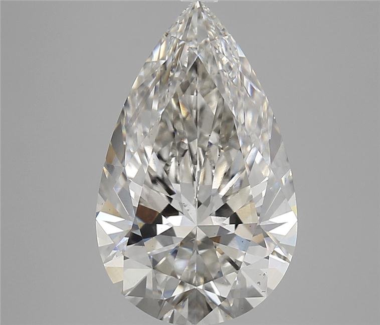 5.29ct H VS2 Rare Carat Ideal Cut Pear Lab Grown Diamond