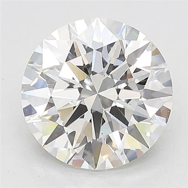 2.54ct F VS1 Rare Carat Ideal Cut Round Lab Grown Diamond