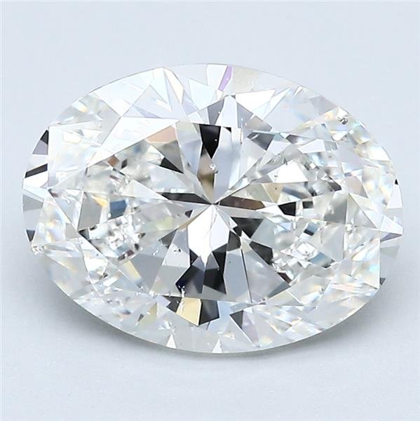 3.01ct F SI1 Rare Carat Ideal Cut Oval Diamond