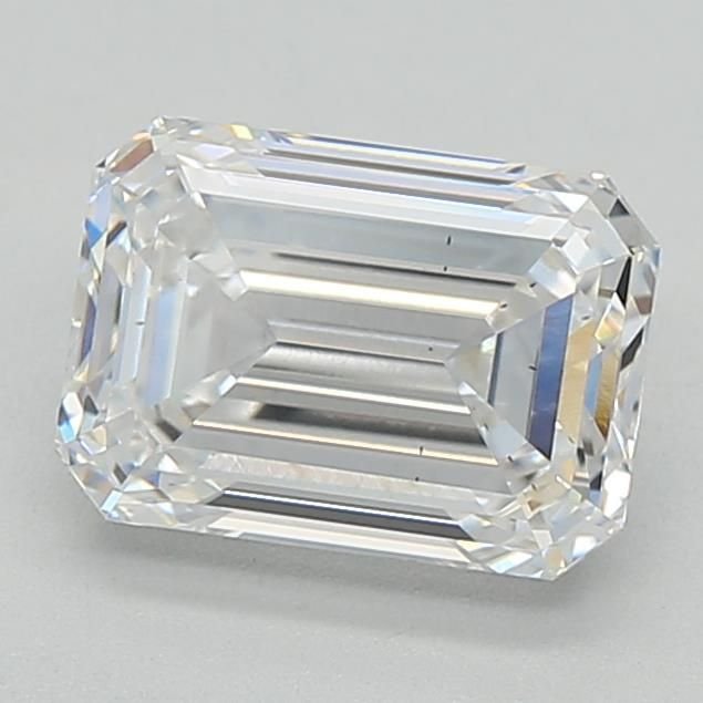 1.52ct F SI1 Rare Carat Ideal Cut Emerald Lab Grown Diamond