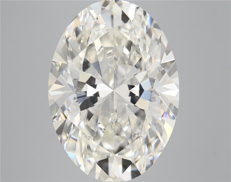 7.08ct H VS2 Rare Carat Ideal Cut Oval Lab Grown Diamond