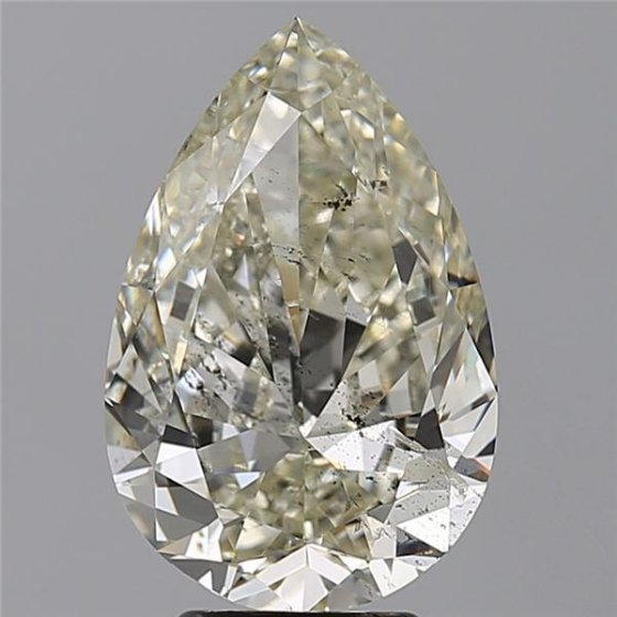 4.09ct K SI2 Very Good Cut Pear Diamond