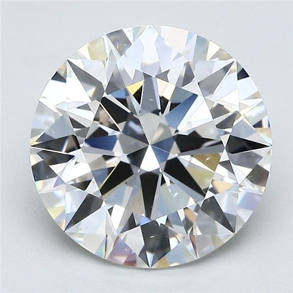 3.51ct G VS2 Rare Carat Ideal Cut Round Diamond