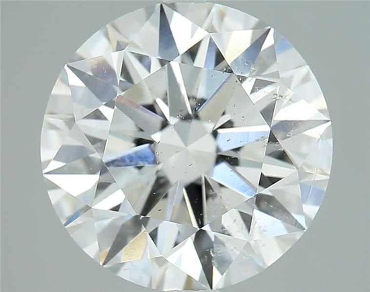 3.02ct I SI2 Rare Carat Ideal Cut Round Diamond