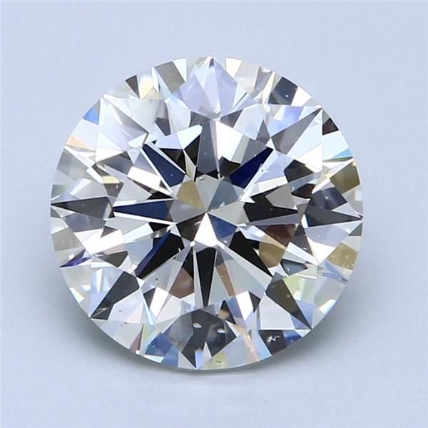 4.01ct I SI1 Rare Carat Ideal Cut Round Diamond