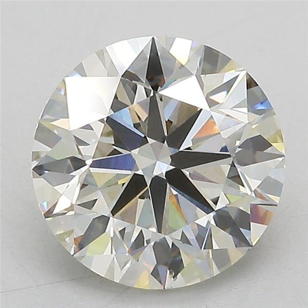 3.02ct J VS2 Excellent Cut Round Lab Grown Diamond