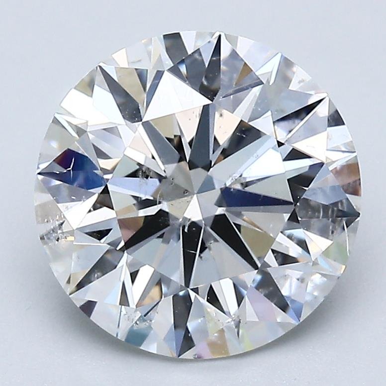 3.04ct E SI2 Rare Carat Ideal Cut Round Diamond