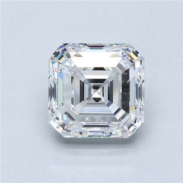 4.01ct E VS2 Very Good Cut Asscher Diamond
