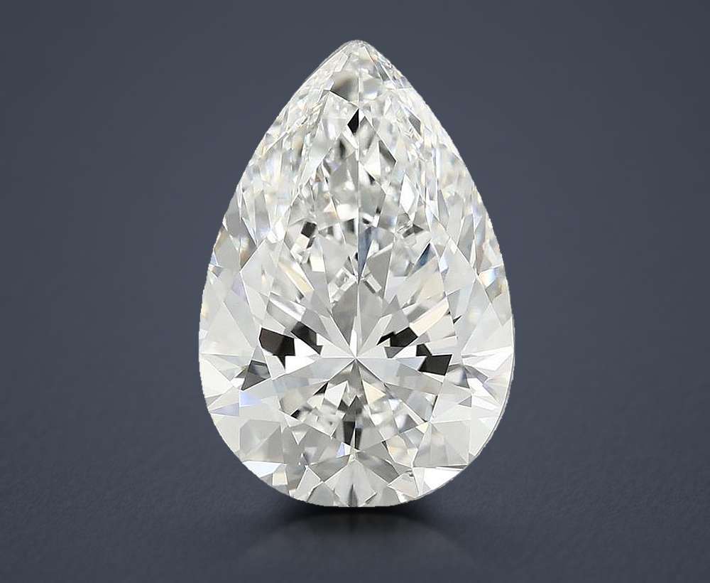 5.54 Carat Pear Lab Diamond
