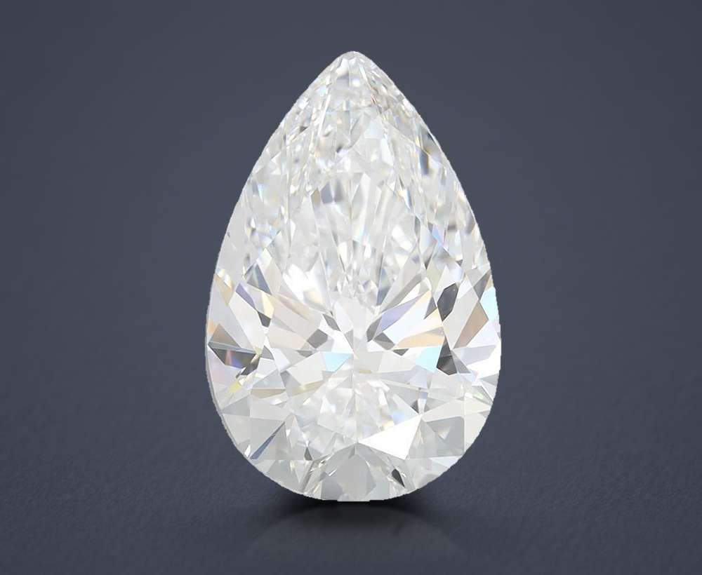 3.42 Carat Pear Lab Diamond