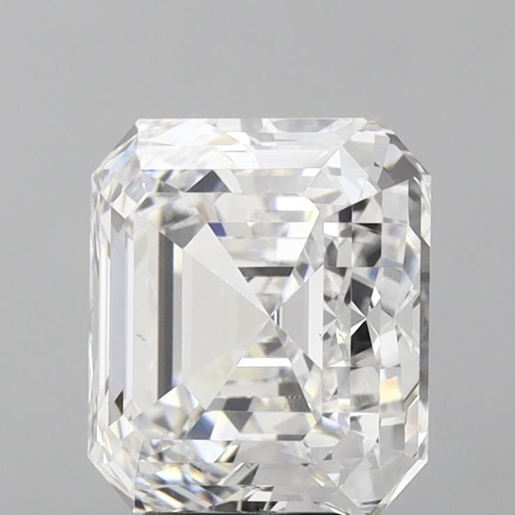 6.02ct E VS1 Rare Carat Ideal Cut Asscher Lab Grown Diamond