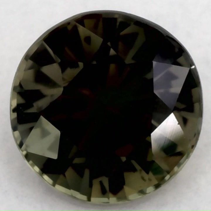 1.58 Carat Green Round Sapphire