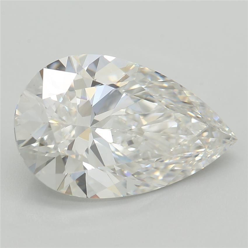 3.09ct E VS1 Rare Carat Ideal Cut Pear Lab Grown Diamond