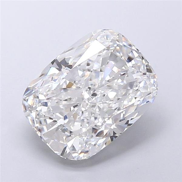 5.63ct E VVS2 Rare Carat Ideal Cut Cushion Lab Grown Diamond