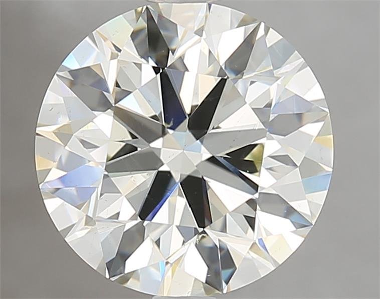 4.02ct J VS2 Rare Carat Ideal Cut Round Diamond