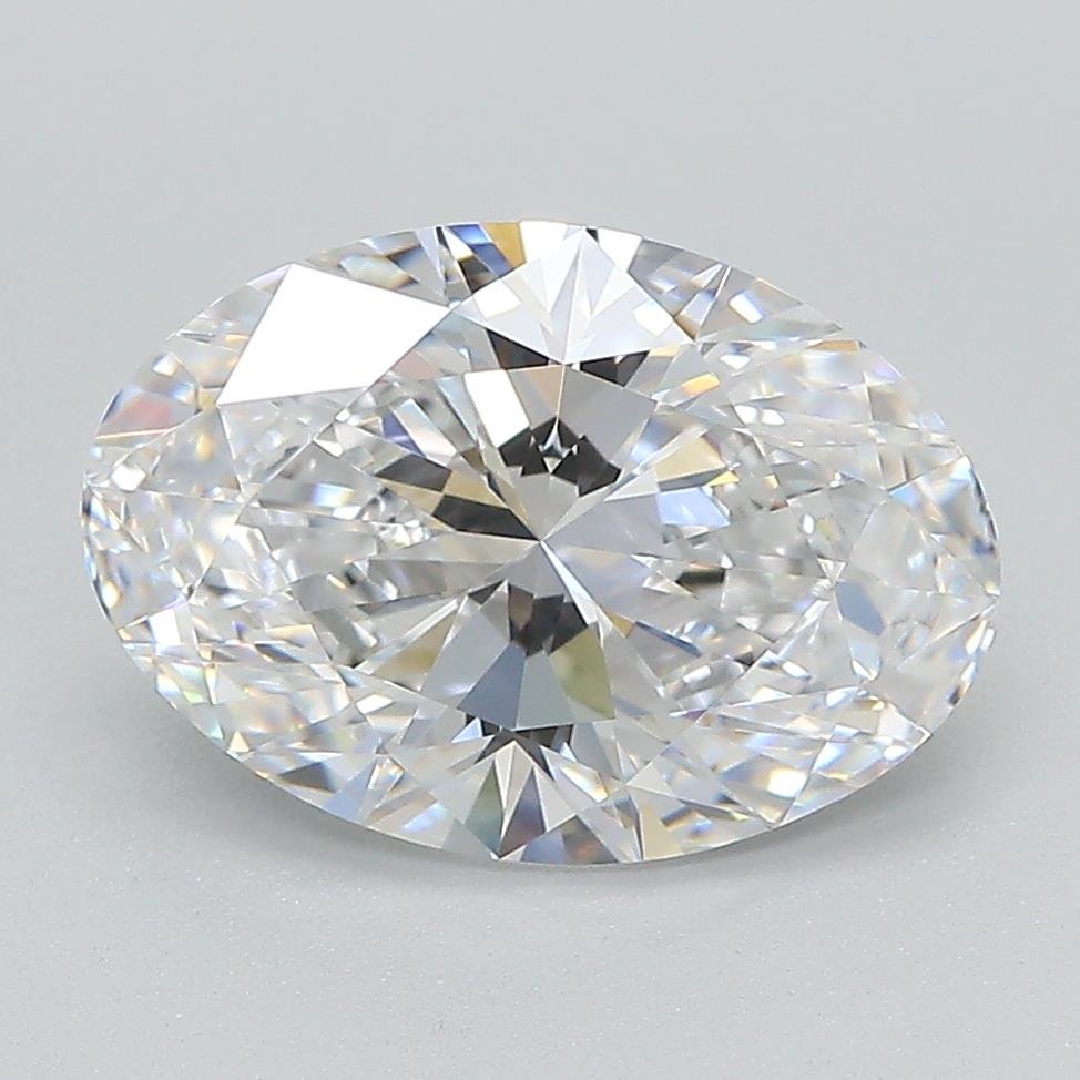 3.05ct F VS1 Rare Carat Ideal Cut Oval Lab Grown Diamond