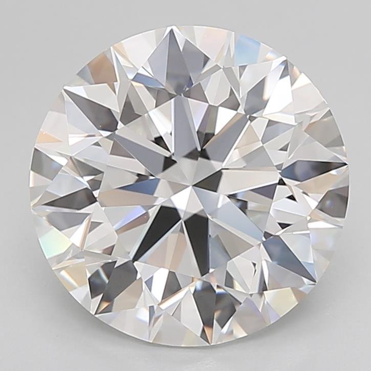 4.93ct F IF Rare Carat Ideal Cut Round Lab Grown Diamond