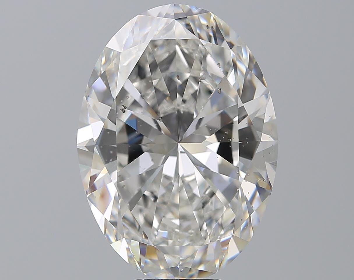 10.01ct F SI2 Rare Carat Ideal Cut Oval Diamond